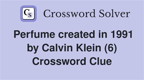 Classic Calvin Klein fragrance Crossword Clue .